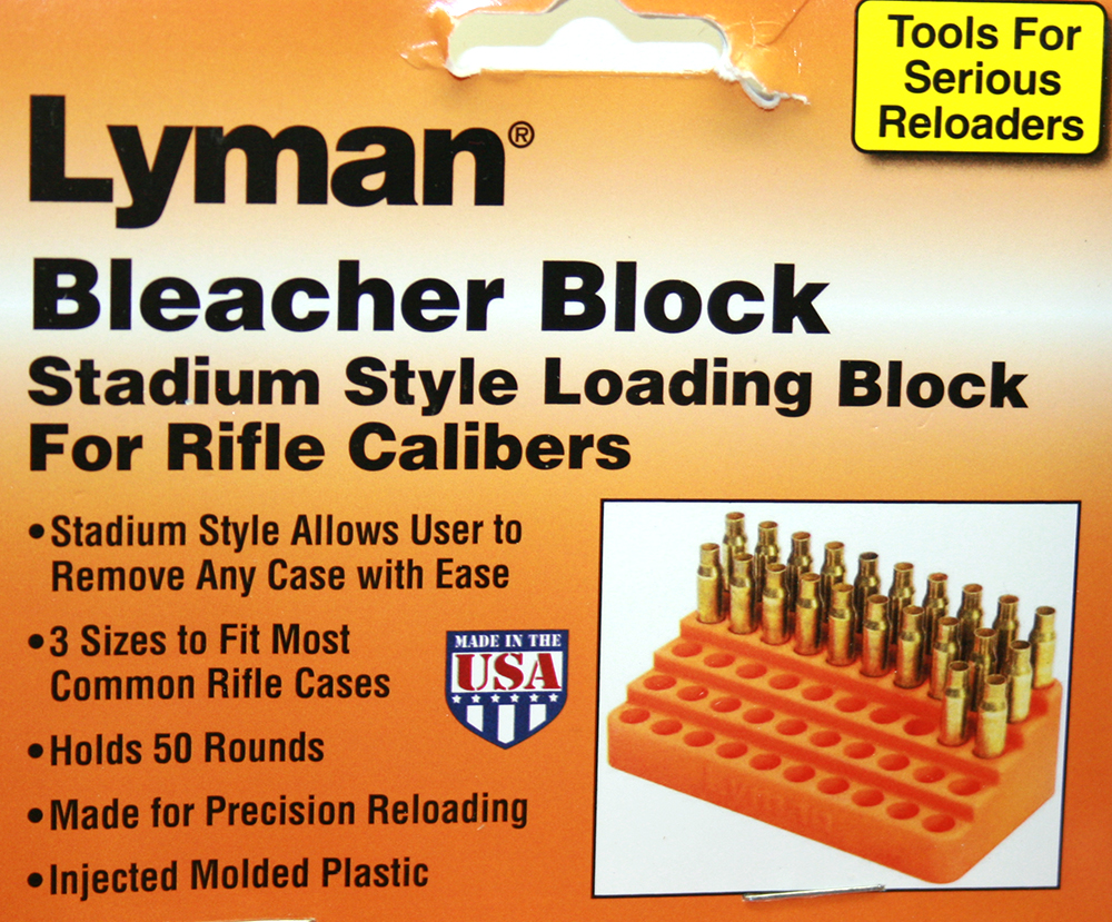 4-Pack Lyman Bleacher Block Stadium Loading Block – Holds 50 Rifle Cases, Made In USA