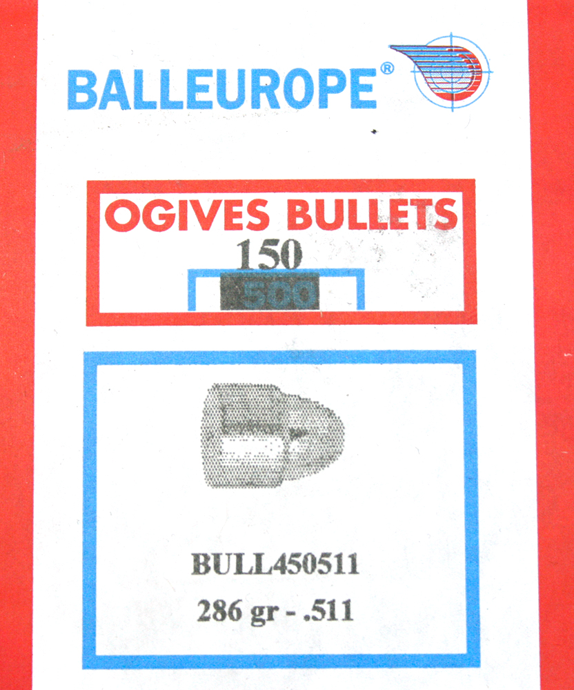 BALLEUROPE_BULL450511_Plomb_Bleigeschosse_45_.511_286gr_150St_Vorderlader_OGIVE_www.bayerwald-jagdcenter.de_0.jpg