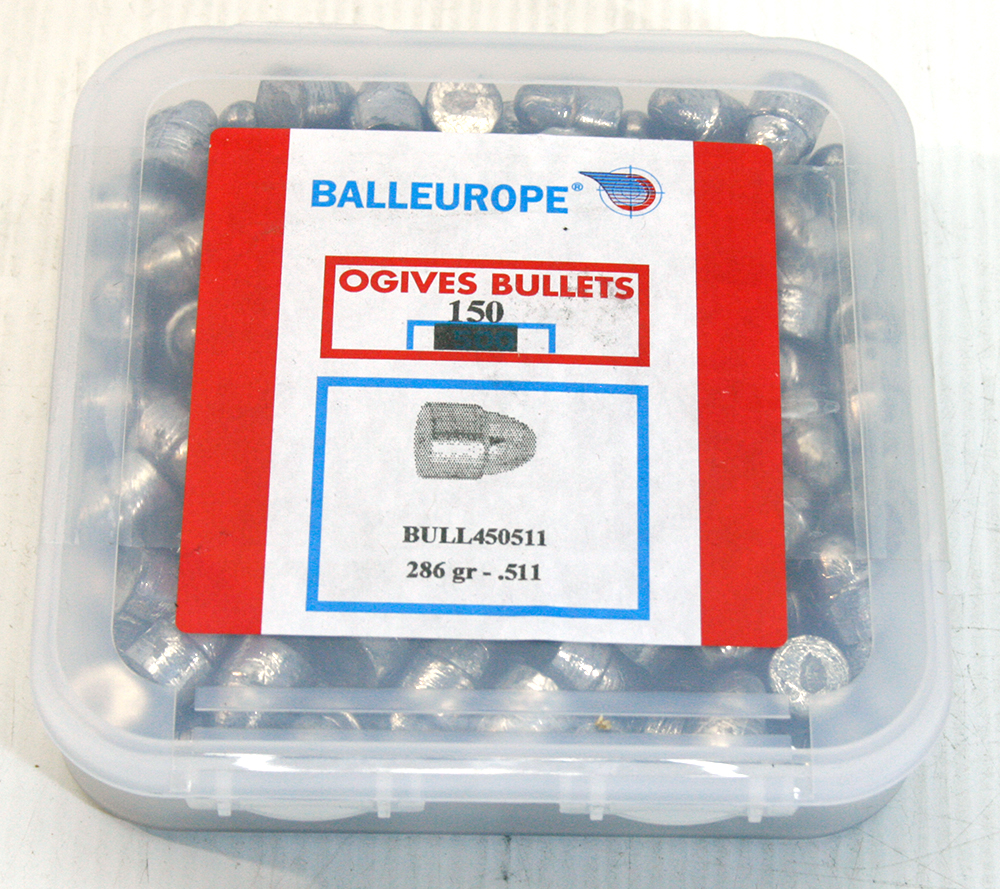 BALLEUROPE_BULL450511_Plomb_Bleigeschosse_45_.511_286gr_150St_Vorderlader_OGIVE_www.bayerwald-jagdcenter.de_0.jpg