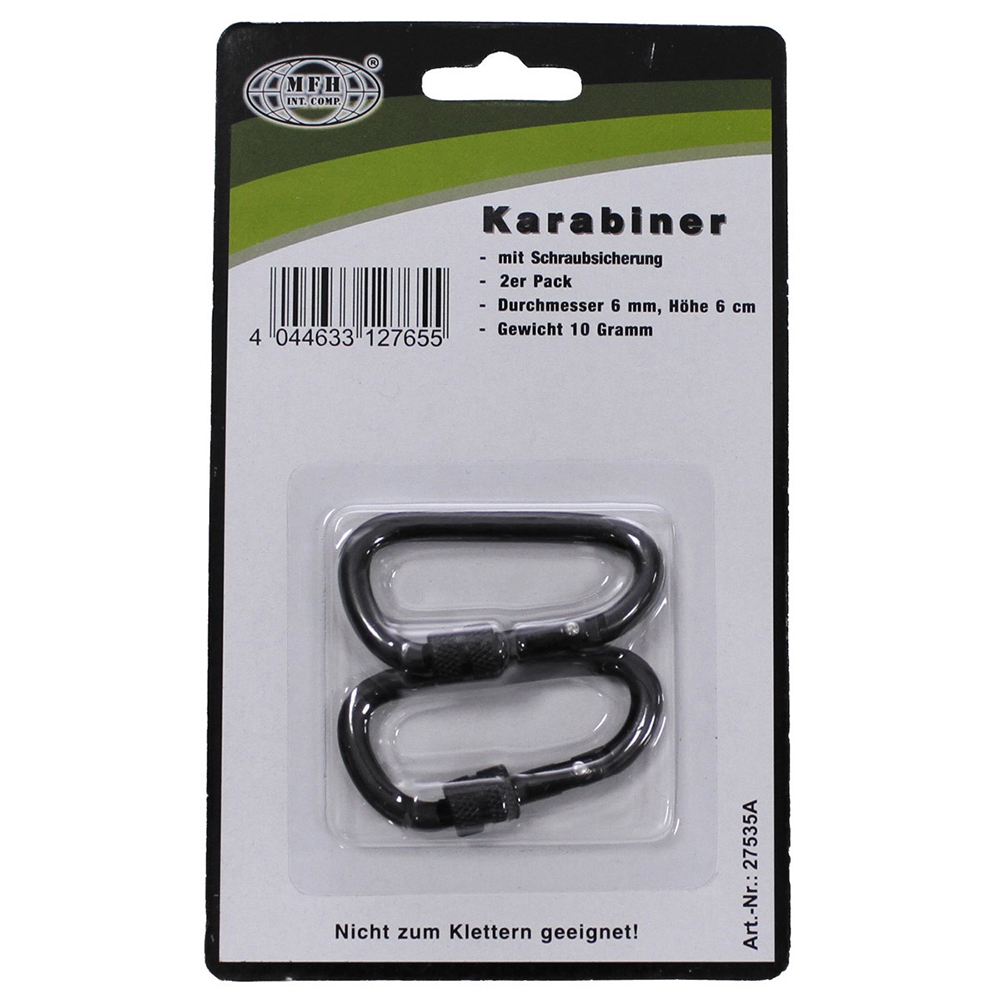 MFH_27535A_2er-Pack_Karabiner_Schraubverschluss_Sicherung_6mm_x_6cm_ALU_Black_www.bayerwald-jagdcenter.de_0.jpg