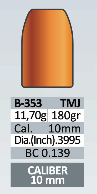 PPU_B353_36-01580_50Stueck_Kurzwaffengeschosse_.3995_10mm_180gr_TMJ_bayerwald-jagdcenter.de_0.jpg