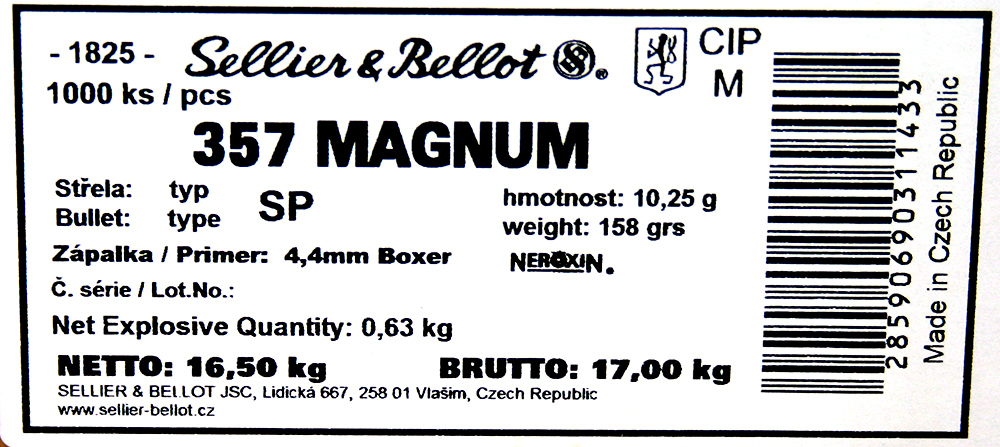 SuB_64195_Sellier-Bellot_Kurzwaffen_Revolverpatronen_.357-Mag_SP_Teilmantel-Flach_158gr_10.25g_www.bayerwald-jagdcenter.de_0.jpg